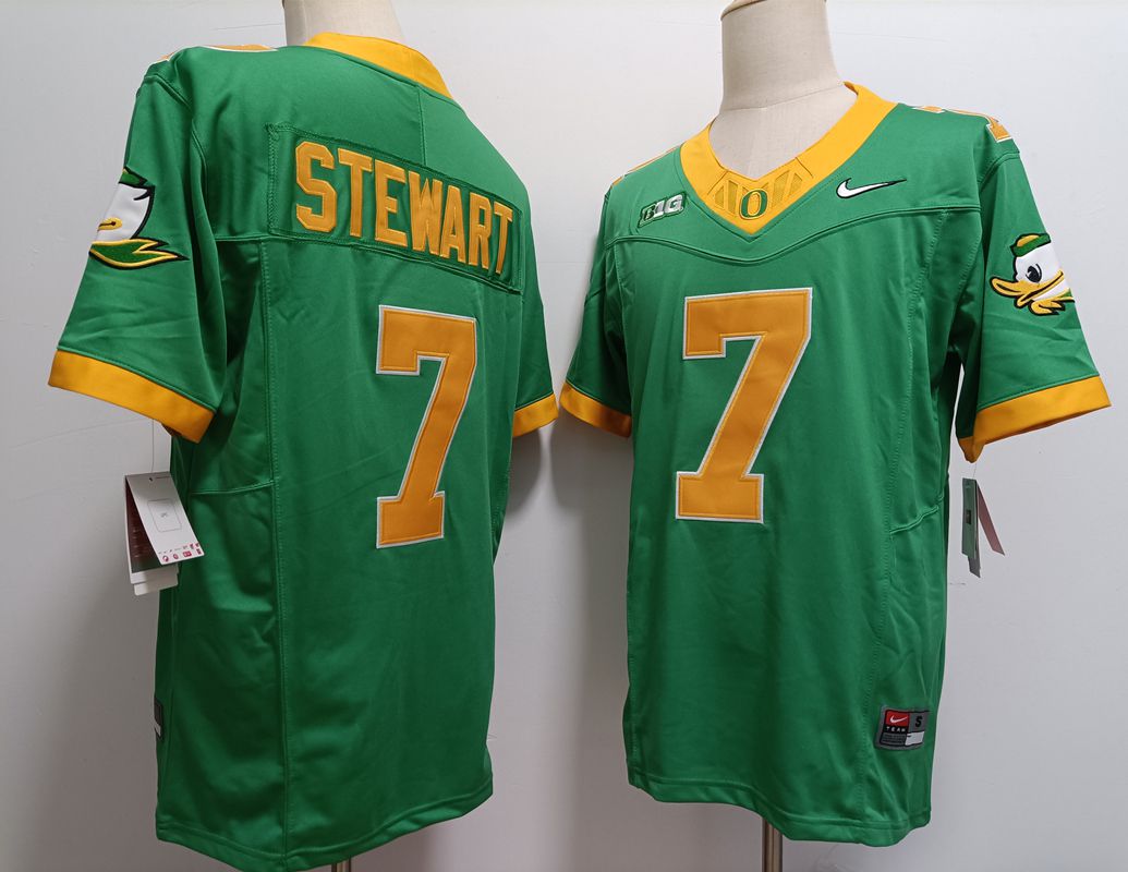 Men Oregon Ducks #7 Stewart Green Nike 2025 NCAA Jersey